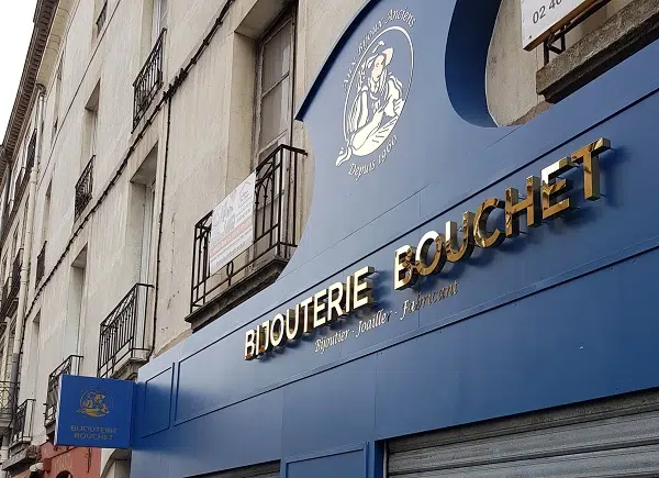 Enseigne façade bijouterie Bouchet - Semios Nantes