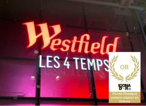 Semios reçoit l'Or en 2020 pour sa réalisation Unibail-Rodamco-Westfield dans la catégorie Enseigne unitaire