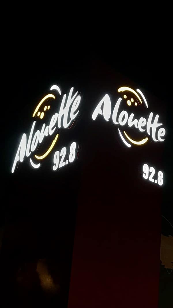 Réalisation Enseignes lumineuses | Alouette FM | Herbiers