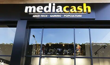Enseigne lumineuse Mediacash - Semios Casablanca