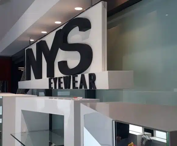 Enseigne non lumineuse NYS Eyewear - Semios Casablanca