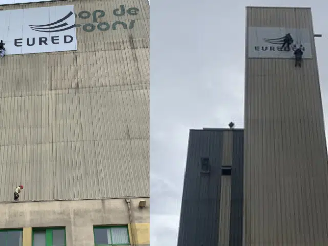 Pose par alpiniste enseigne non lumineuse Eureden - Semios