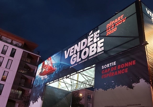 Toile impirmée arche entrée Vendée Globe 2020 - Semios