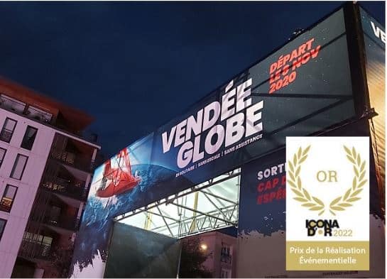 Semios reçoit le prix Or aux Icona d'or 2022 pour sa réalisation au Vendée Globe 2020 dans la catégorie Réalisation Événementielle