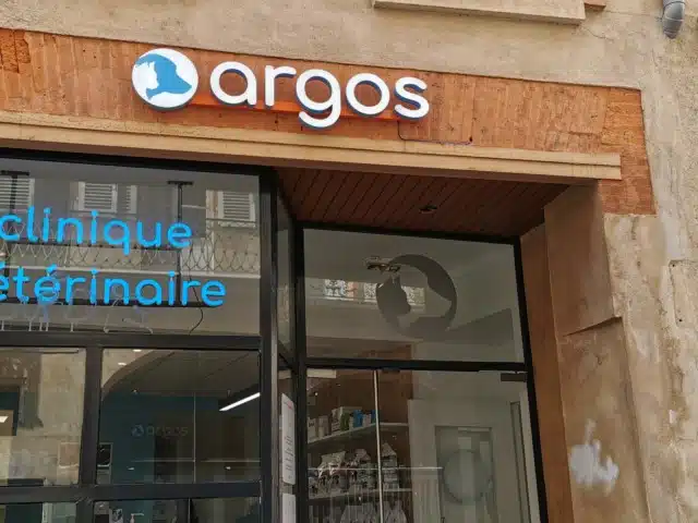 Enseigne lumineuse cliniques vétérinaires Argos - Semios