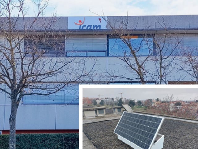 Enseigne solaire ICAM Semios