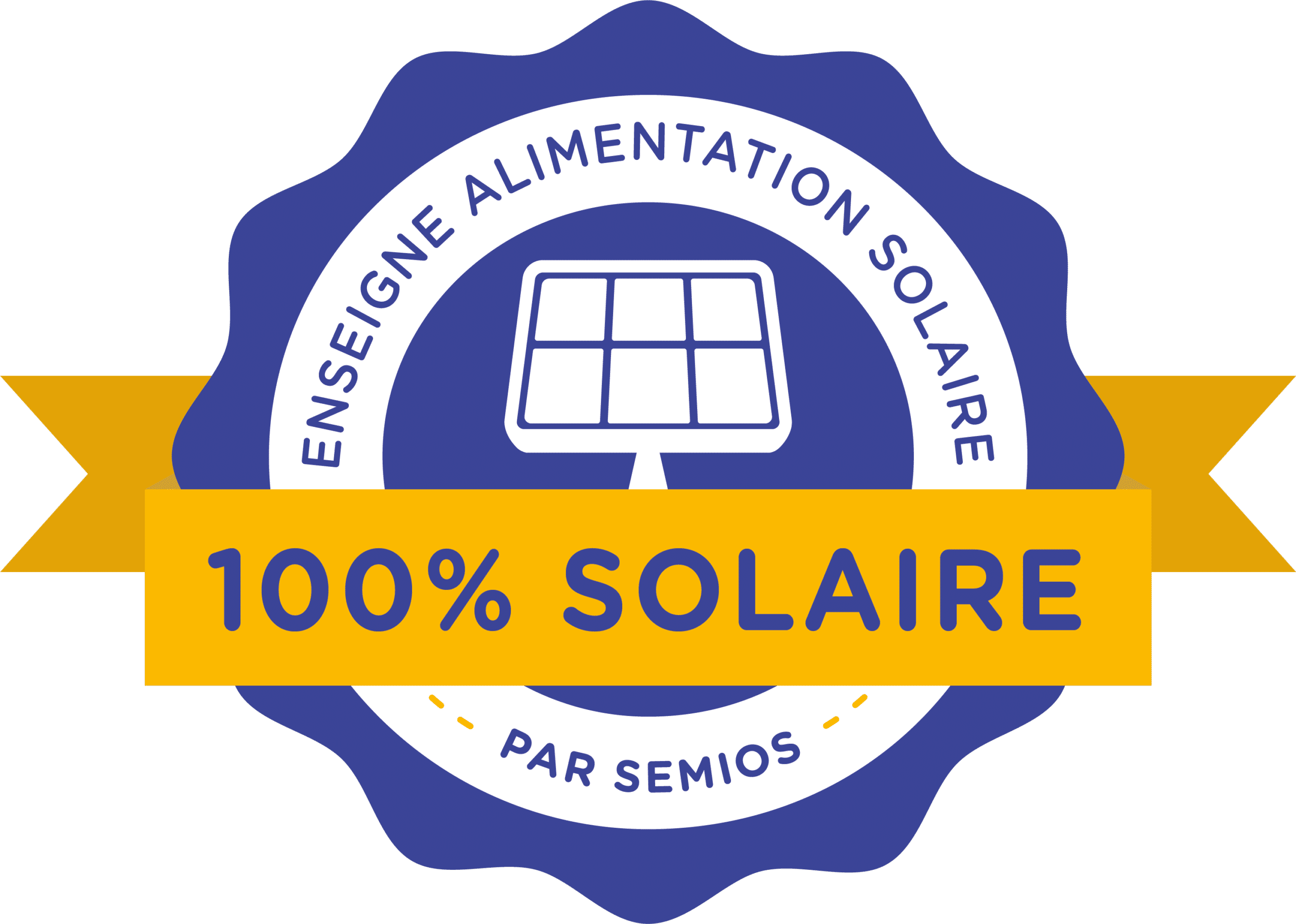 Sticker enseigne solaire Semios